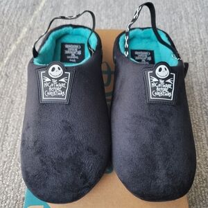 Disney Ground Up NIB The Nightmare Before Christmas Slippers Size 8 In Black